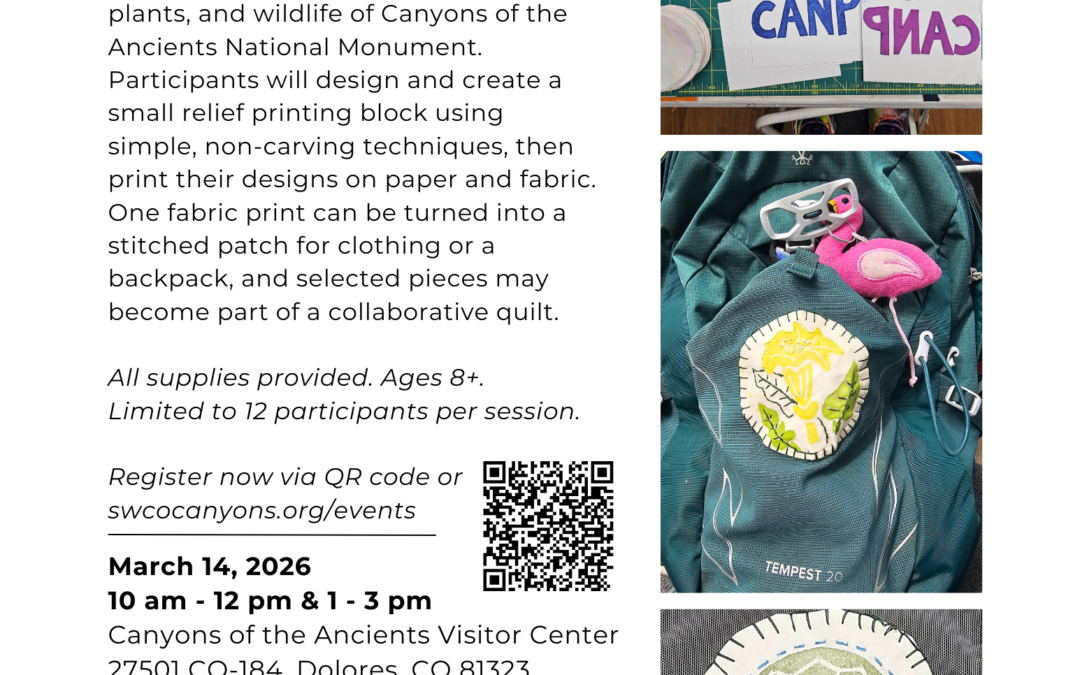 Canyons of the Ancients National Monument: Block Printing Workshop