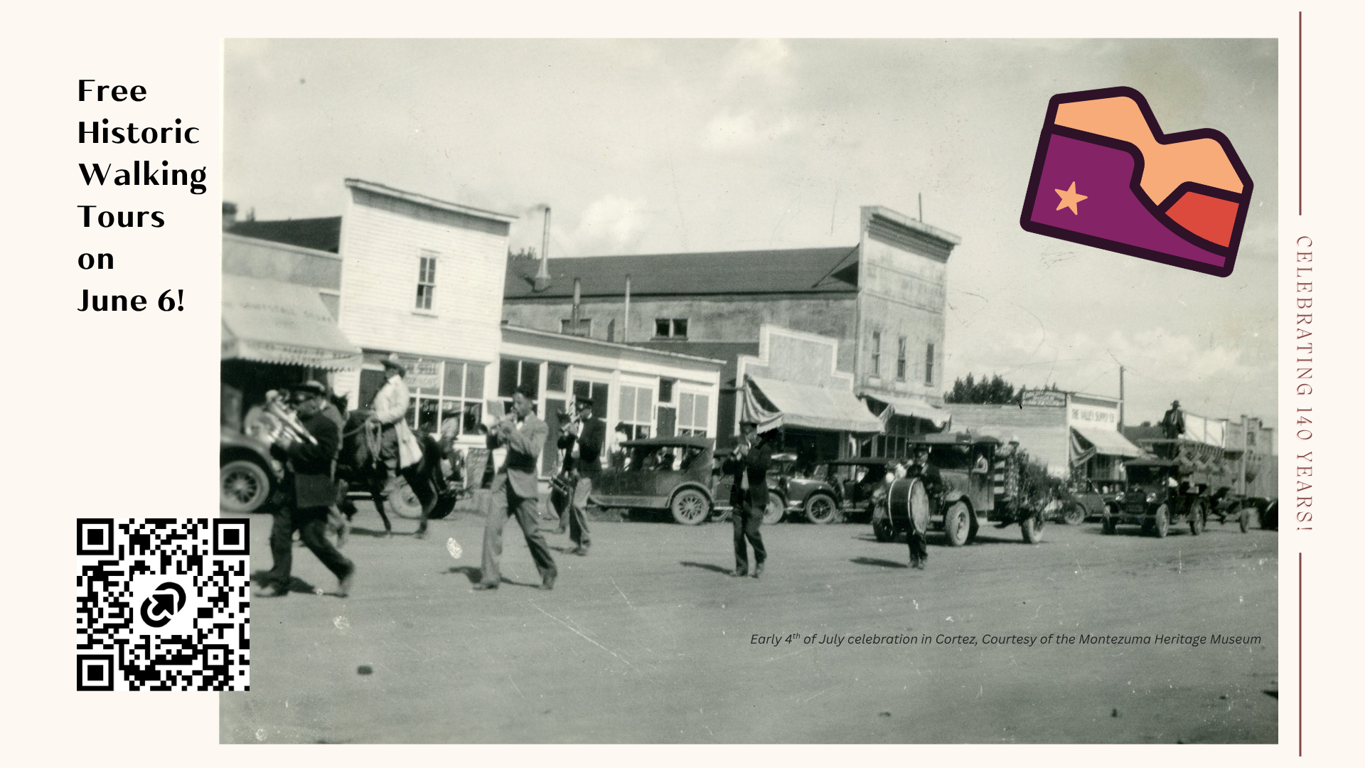 Downtown District Walking Tour in Cortez hosted by Montezuma Heritage Museum and Cortez Historic Preservation Board